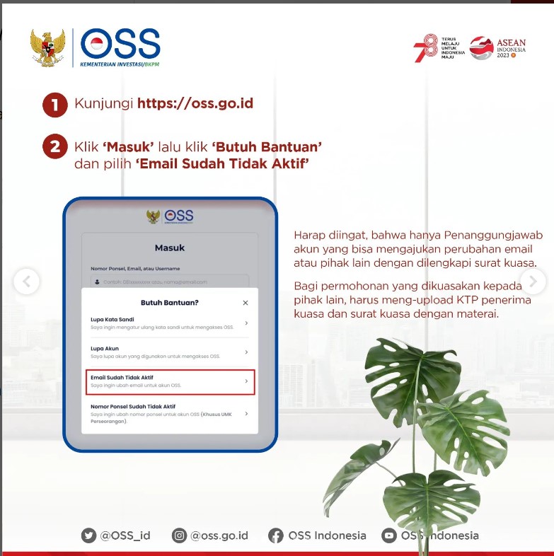 Panduan Ubah Email Badan Usaha di Sistem OSS Lanjutan 1