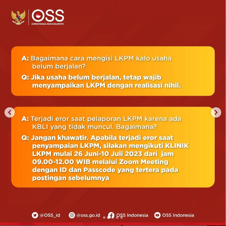 faq pengisian LKPM Lanjutan 1